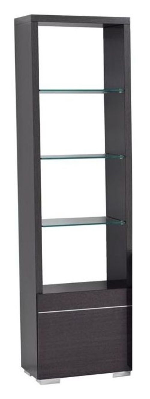 Alf Italia Versilia Black 1 Door Bookcase - LHF