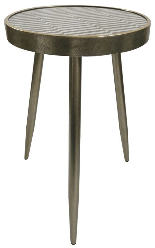 Mindy Brownes Sierra Sleek Distressed Round Side Table