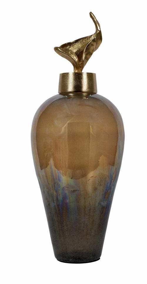 Mindy Brownes Camelot Charcoal Grey and Gold Large Jar