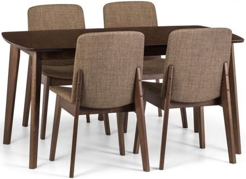 Kensington Walnut Extending 4-6 Seater Dining Set - 4/6 Chairs Option Available