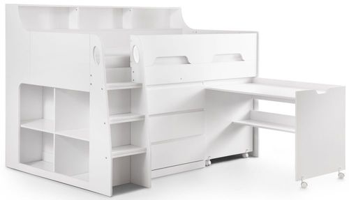 Jupiter White Midsleeper Bed