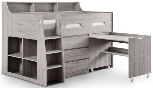 Jupiter Grey Oak Effect Midsleeper Bed