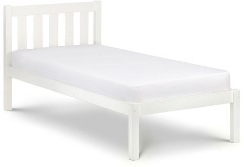 Luna White Slatted Bed - Sizes Available