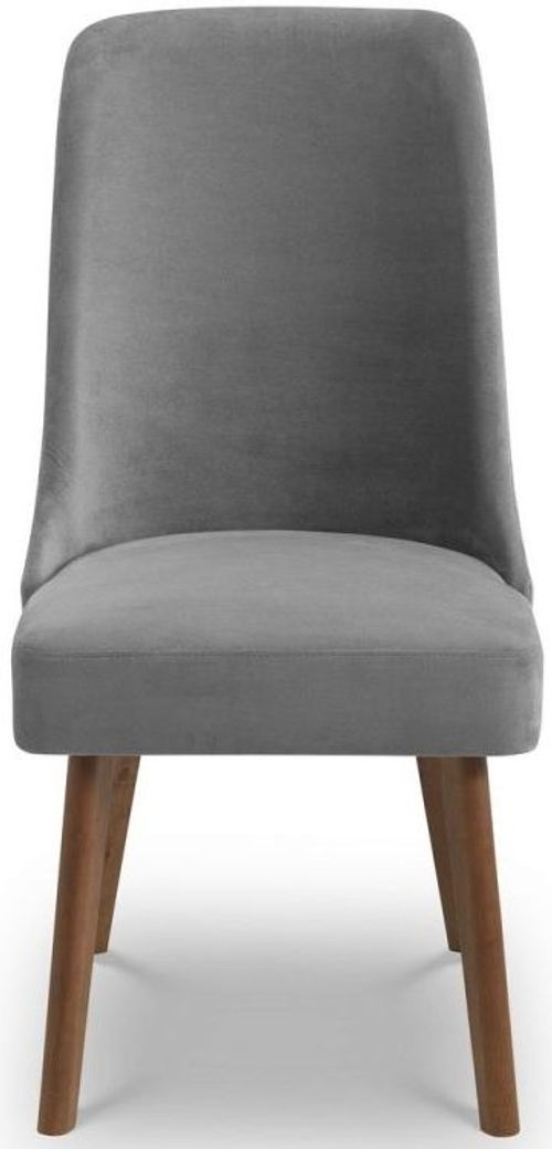 2 x Huxley Grey Fabric Dining Chair