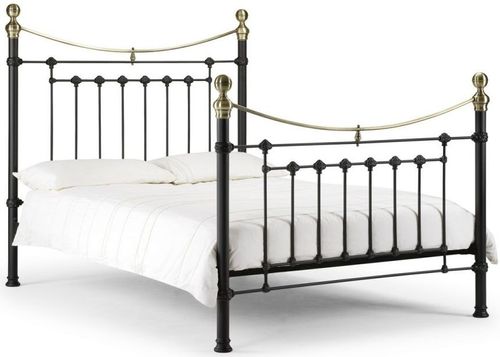 Victoria Black Metal Frame Bed - Sizes Available