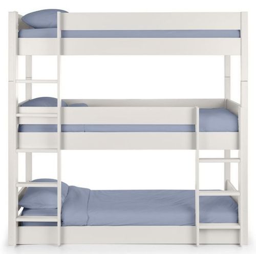 Trio White 3 Level Bunk Bed