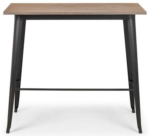 Grafton Elm Wood Industrial Bar Table