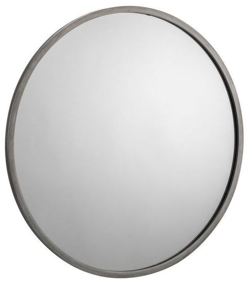Octave Pewter Round Wall Mirror