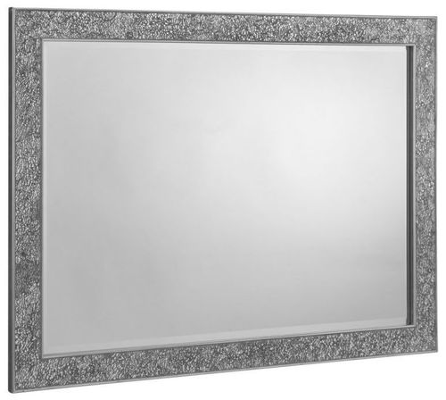 Staccato Silver Rectangular Wall Mirror