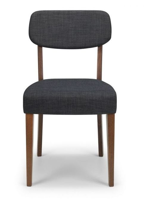 2 x Farringdon Grey Fabric Dining Chair