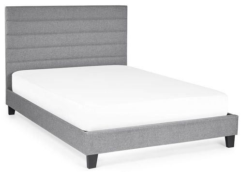 Merida Grey Fabric Bed - Sizes Available