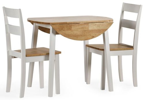 Linwood White Painted 2-4 Seater Drop Leaf Dining Set - 2/4 Chairs Option Available