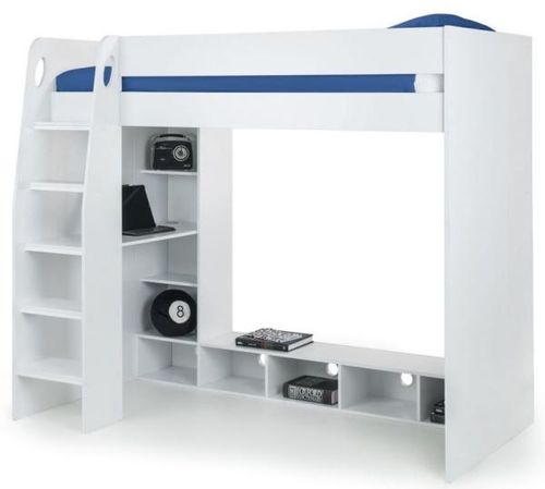 Nebula White Gaming Bed