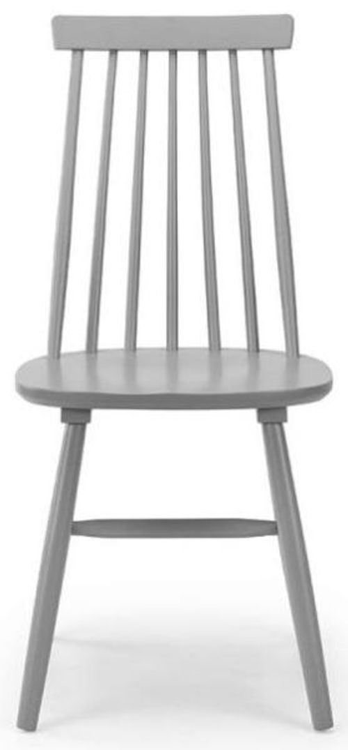 2 x Alassio Grey Spindle Back Dining Chair