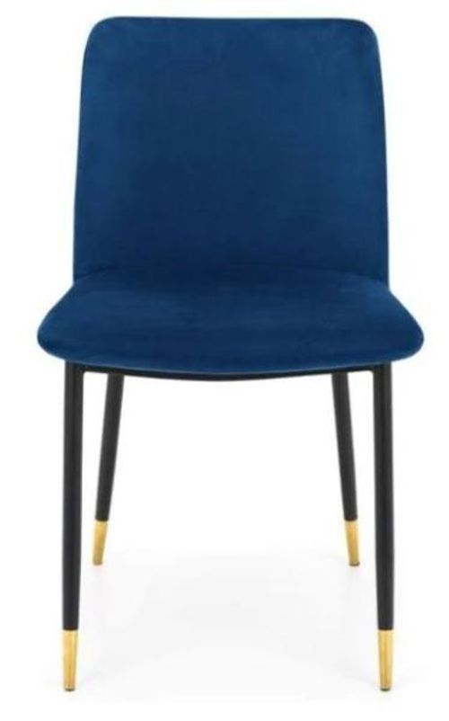 2 x Delaunay Blue Fabric Dining Chair
