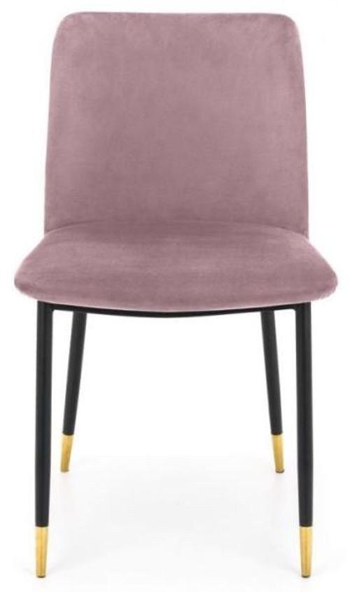 2 x Delaunay Pink Fabric Dining Chair