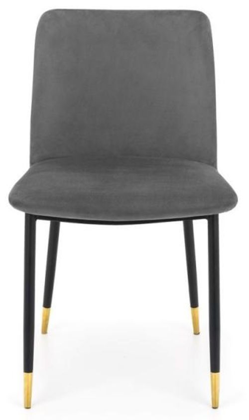 2 x Delaunay Grey Fabric Dining Chair