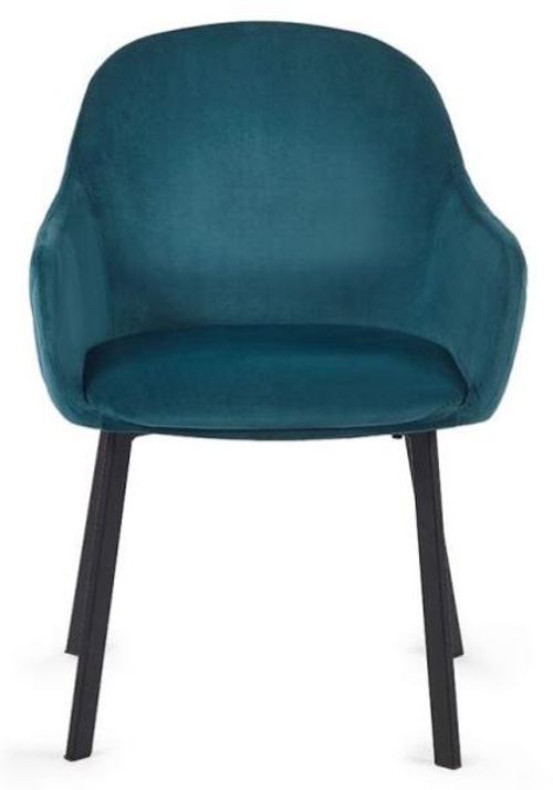 2 x Lima Teal Fabric Dining Chair
