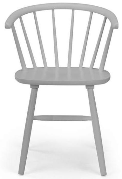 2 x Modena Grey Spindle Back Dining Chair