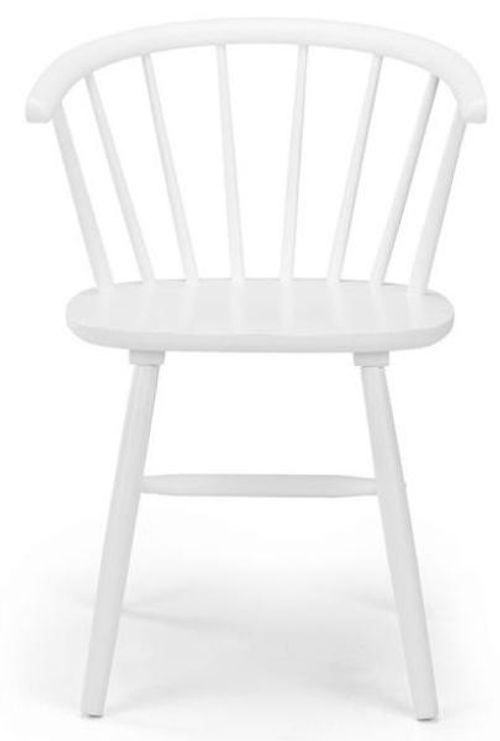 2 x Modena White Spindle Back Dining Chair
