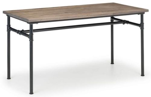 Carnegie Elm Wood Industrial 4 Seater Dining Table