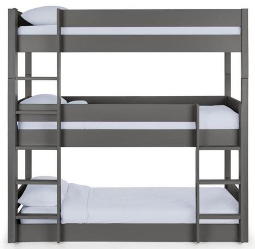 Trio Dark Grey 3 Level Bunk Bed