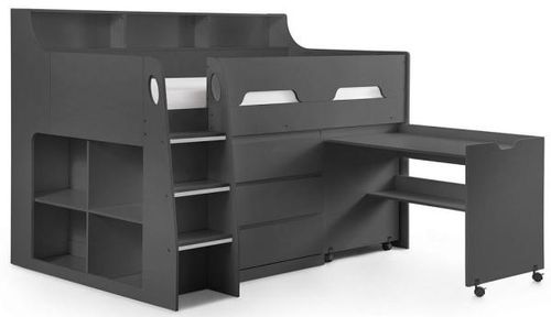 Jupiter Dark Grey Midsleeper Bed
