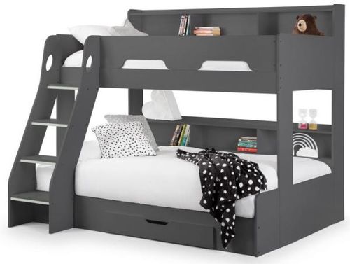 Orion Dark Grey Triple Sleeper Bed