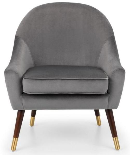 Elliot Grey Fabric Armchair