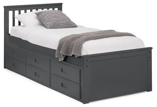 Maisie Dark Grey Bed with Underbed Drawer