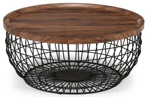 Smithson Walnut 80cm Round Coffee Table