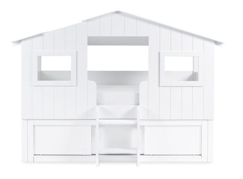 Acorn White Treehouse Storage Unit Kids Midsleeper Bed 