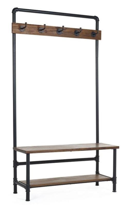 Boston Hallway Shoe Bench with Coat Rack