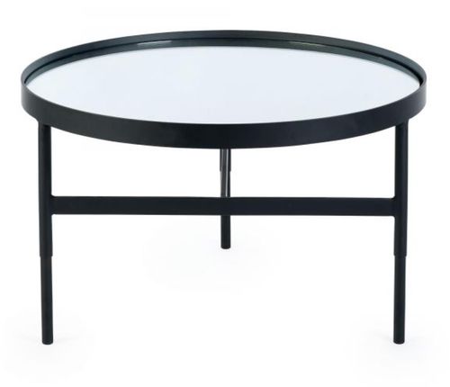 Franki Black Metal 70cm Round Coffee Table
