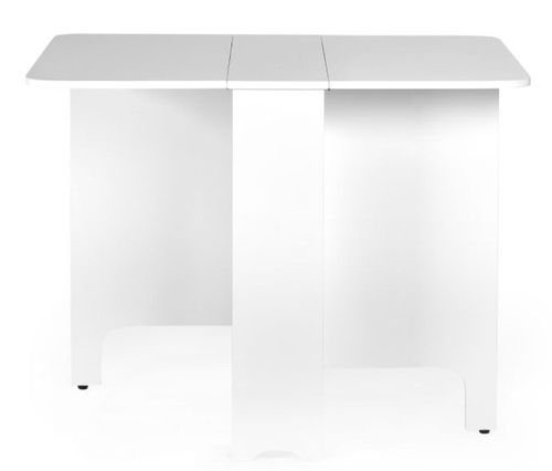 Gatan Gateleg White 2 Seater Dining Set with 2 Chairs