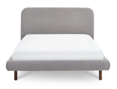 Hannah Grey Boucle Fabric Bed - Sizes Available