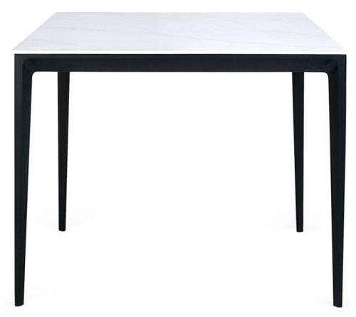 Miami White Ceramic 2 Seater Square Dining Table