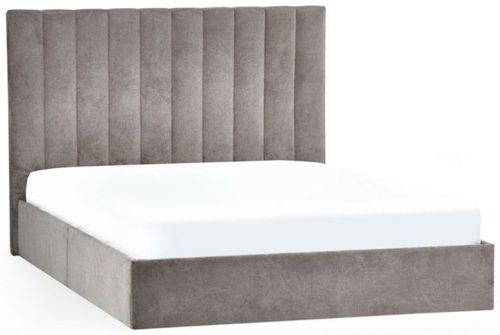 Eloise Grey Fabric Bed - Sizes Available