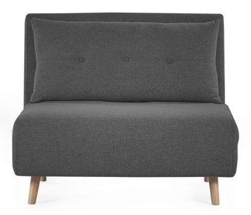 Rowan Mid Grey Fabric Click Clack Chair Bed