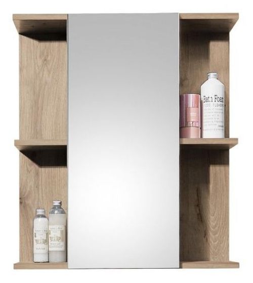 Vista Oak 1 Door Mirror Cabinet