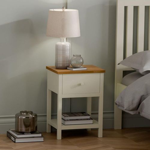Coxmoor Ivory Painted 1 Drawer Bedside Table