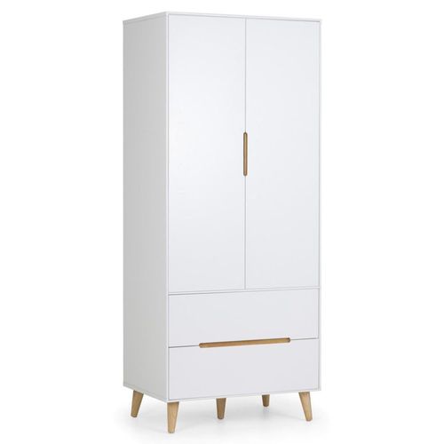 Alicia White 2 Door 2 Drawer Double Wardrobe