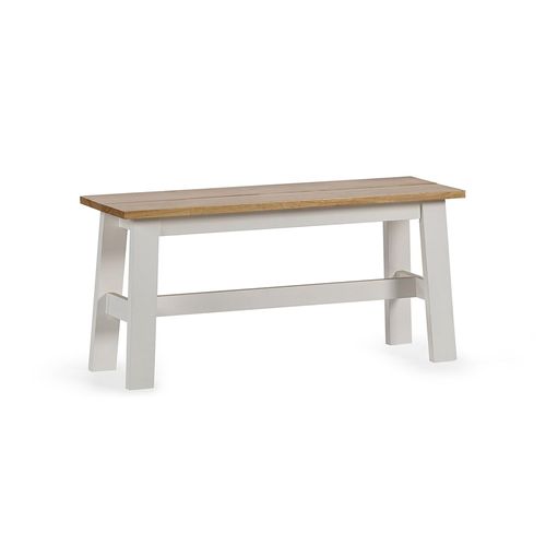 Linwood White Painted Small Dining Bench