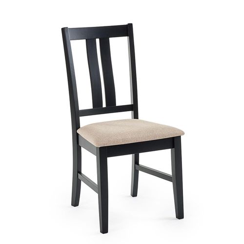 2 x Hilton Black Wooden Dining Chair