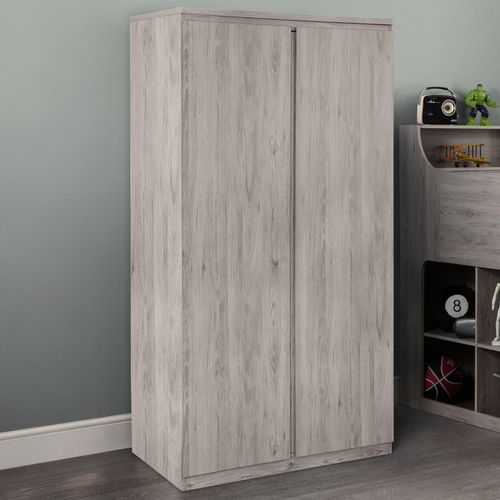Jupiter Grey Oak 2 Door Wardrobe