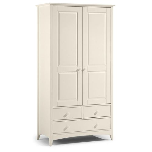 Cameo White 2 Door 3 Drawer Double Wardrobe
