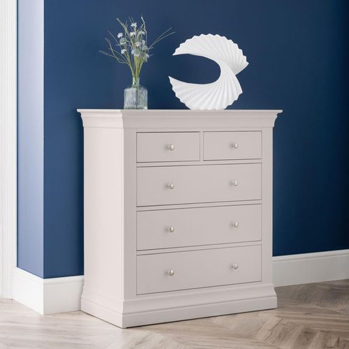 Clermont Soft Grey 3+2 Drawer Chest
