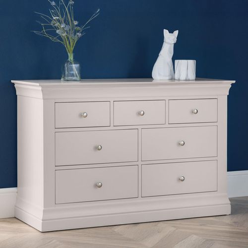 Clermont Soft Grey 4+3 Drawer Chest
