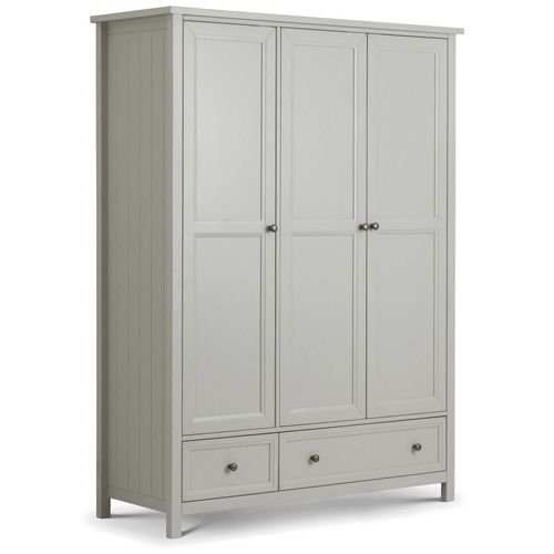 Maine Grey 3 Door 2 Drawer Wardrobe
