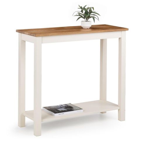 Coxmoor Ivory Console Table with Shelf